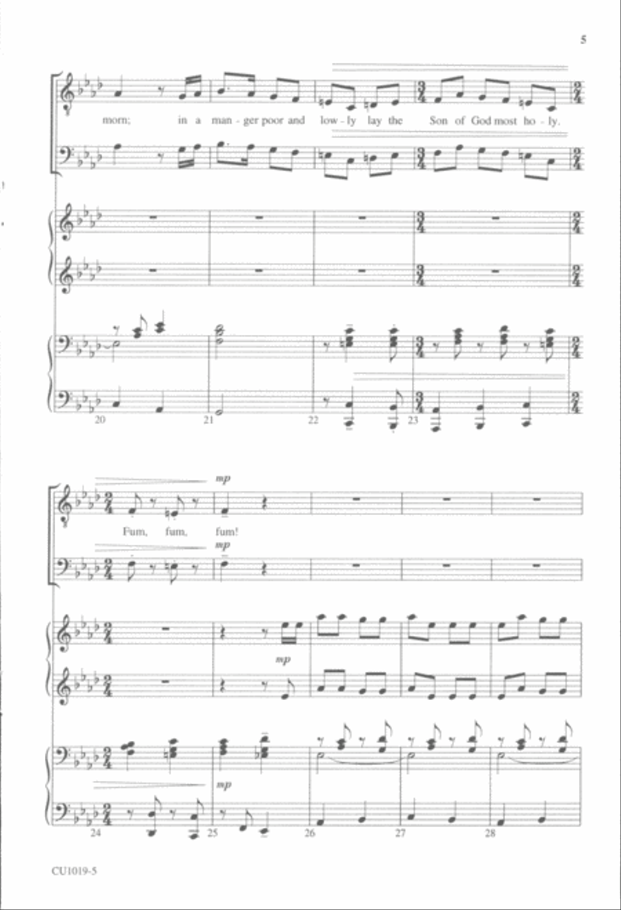 Fum, Fum, Fum - TTBB TTBB scores gallery preview page 4