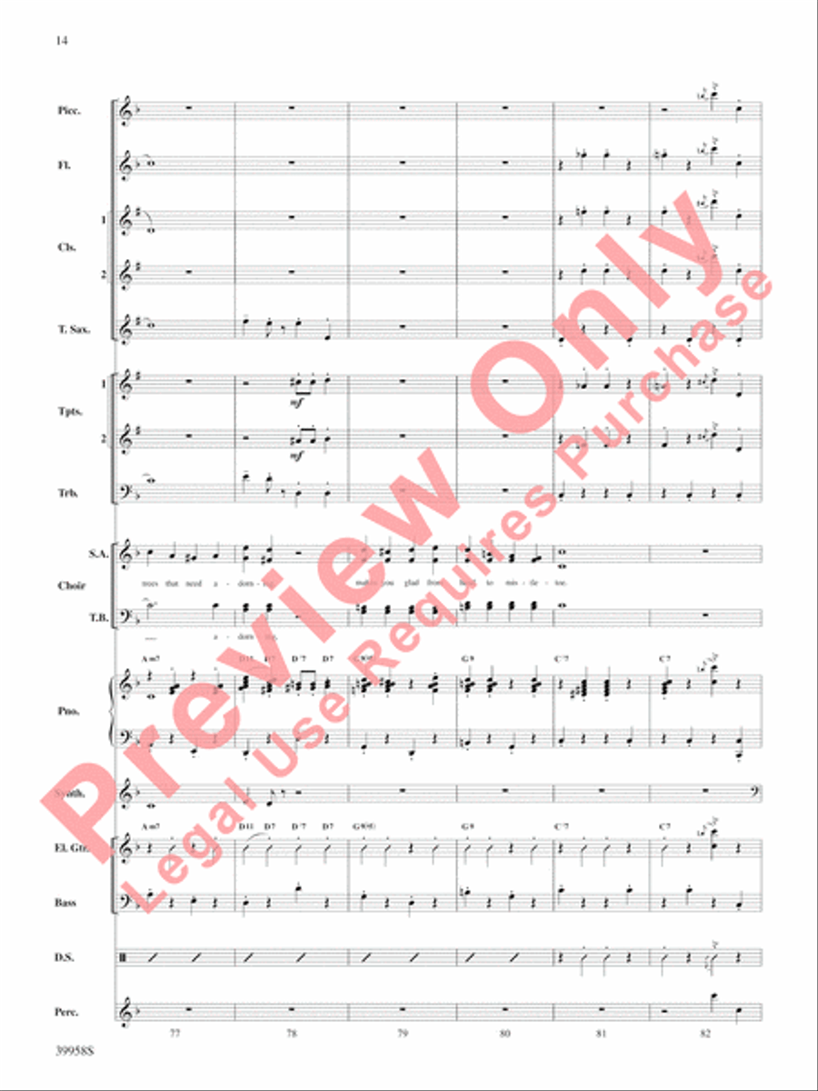 Elf: A Medley from the Broadway Musical Choir scores gallery preview page 15