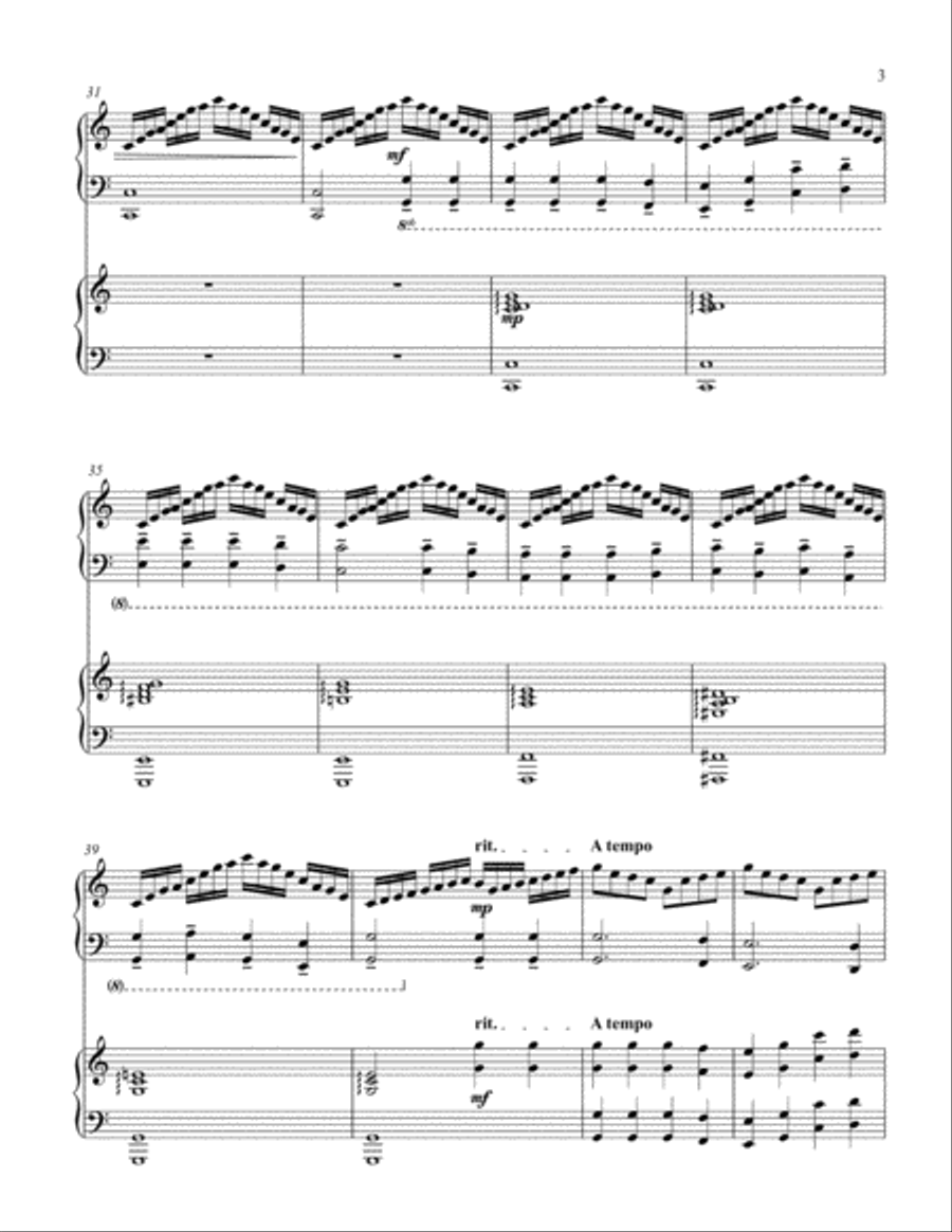 Battle Hymn of the Republic (2 piano duet) 2 Pianos, 4-Hands scores gallery preview page 4