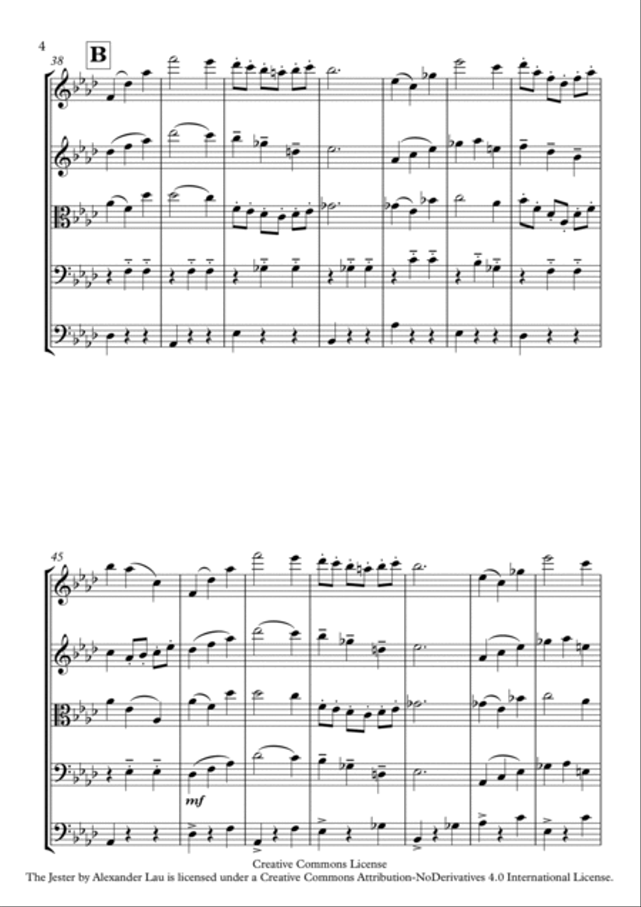 The Jester String Orchestra scores gallery preview page 5
