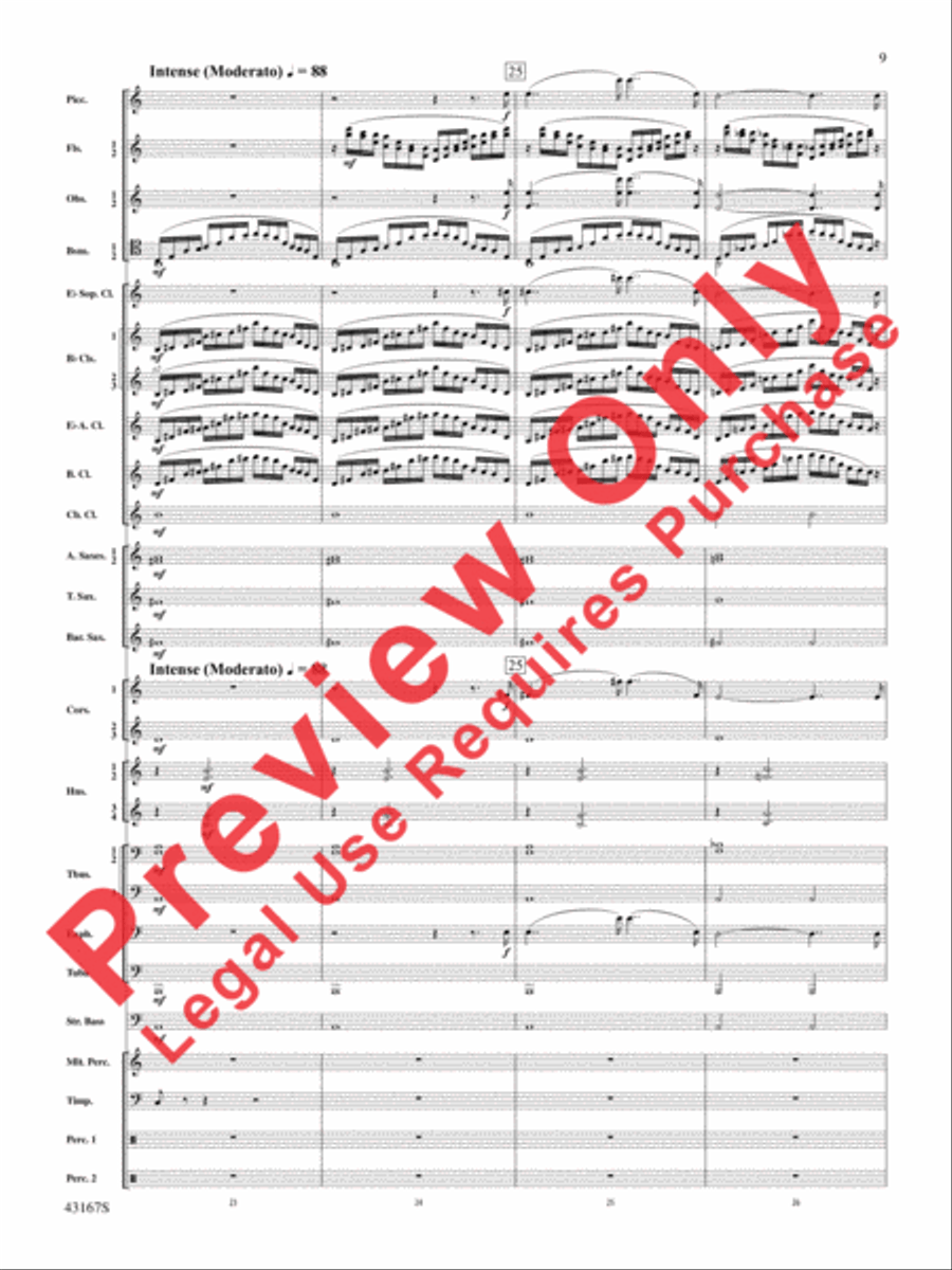 Down to the Sea in Ships (from the NBC TV Film Project 20) Concert Band scores gallery preview page 10