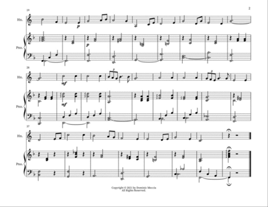 If You Were The Only Girl In The World Horn scores gallery preview page 2