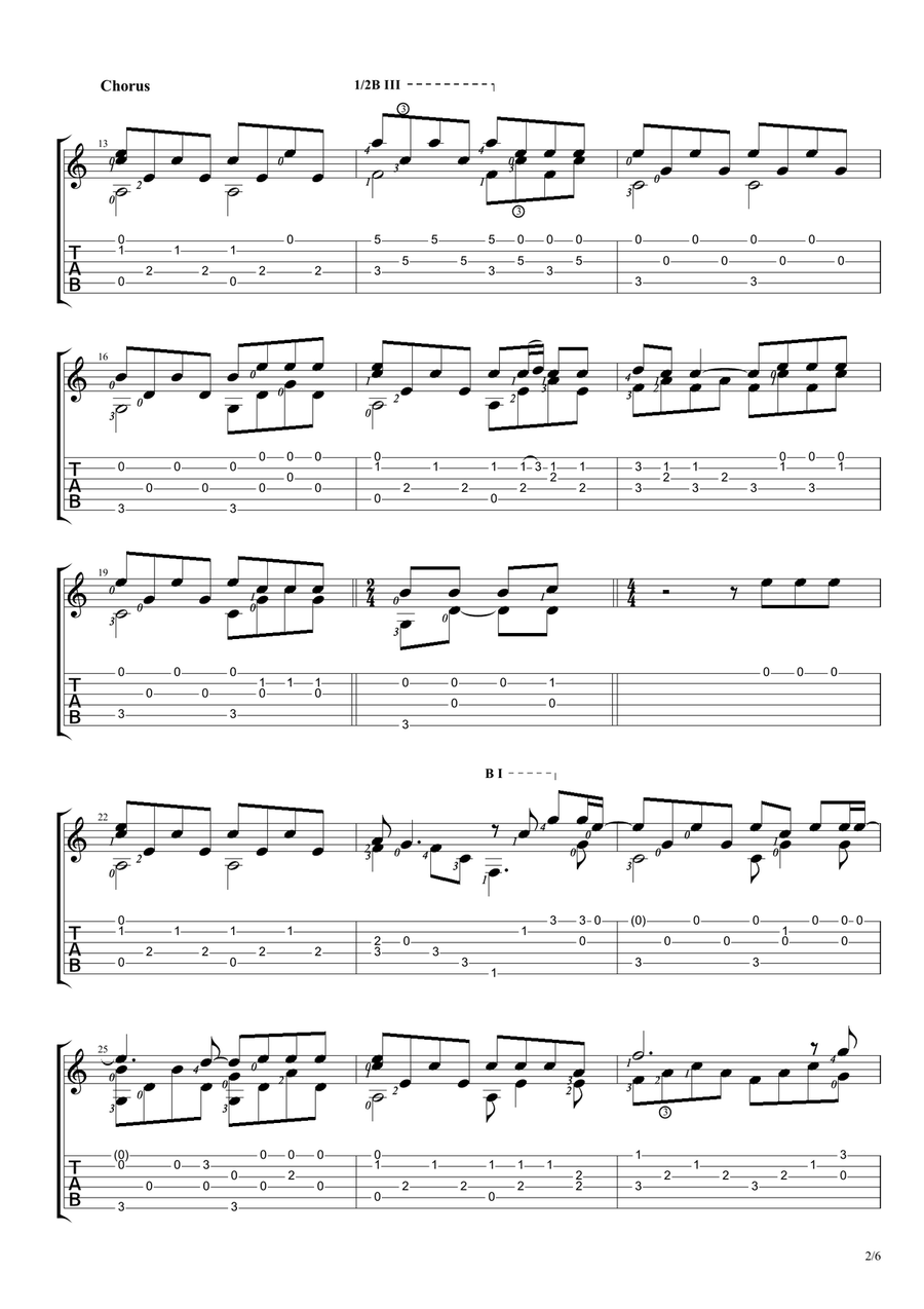 Faded Faded Acoustic Guitar scores gallery preview page 2