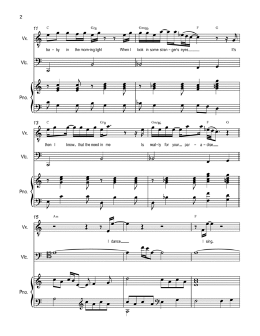 I Need You Small Ensemble scores gallery preview page 2
