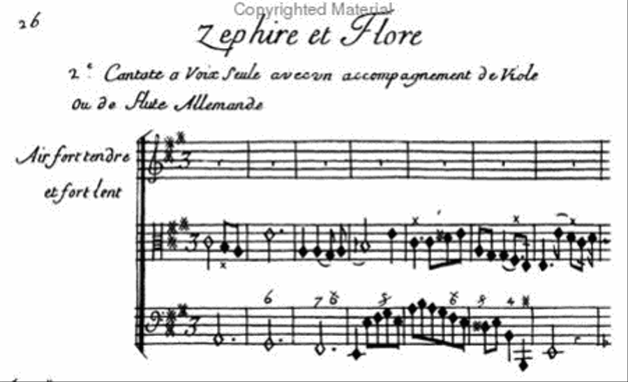 French cantatas mingled with symphonies. Book III Flute scores gallery preview page 3