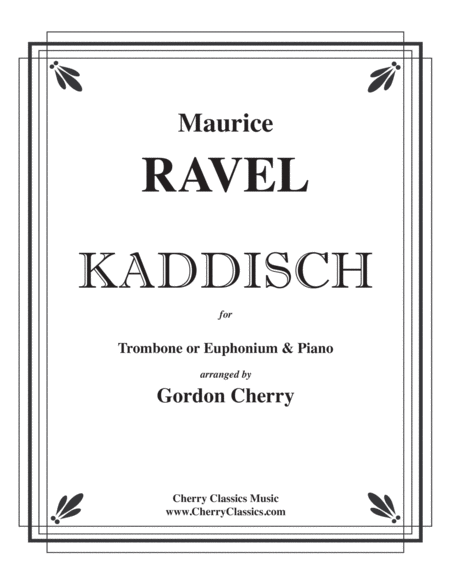 Kaddisch for Trombone or Euphonium and Piano