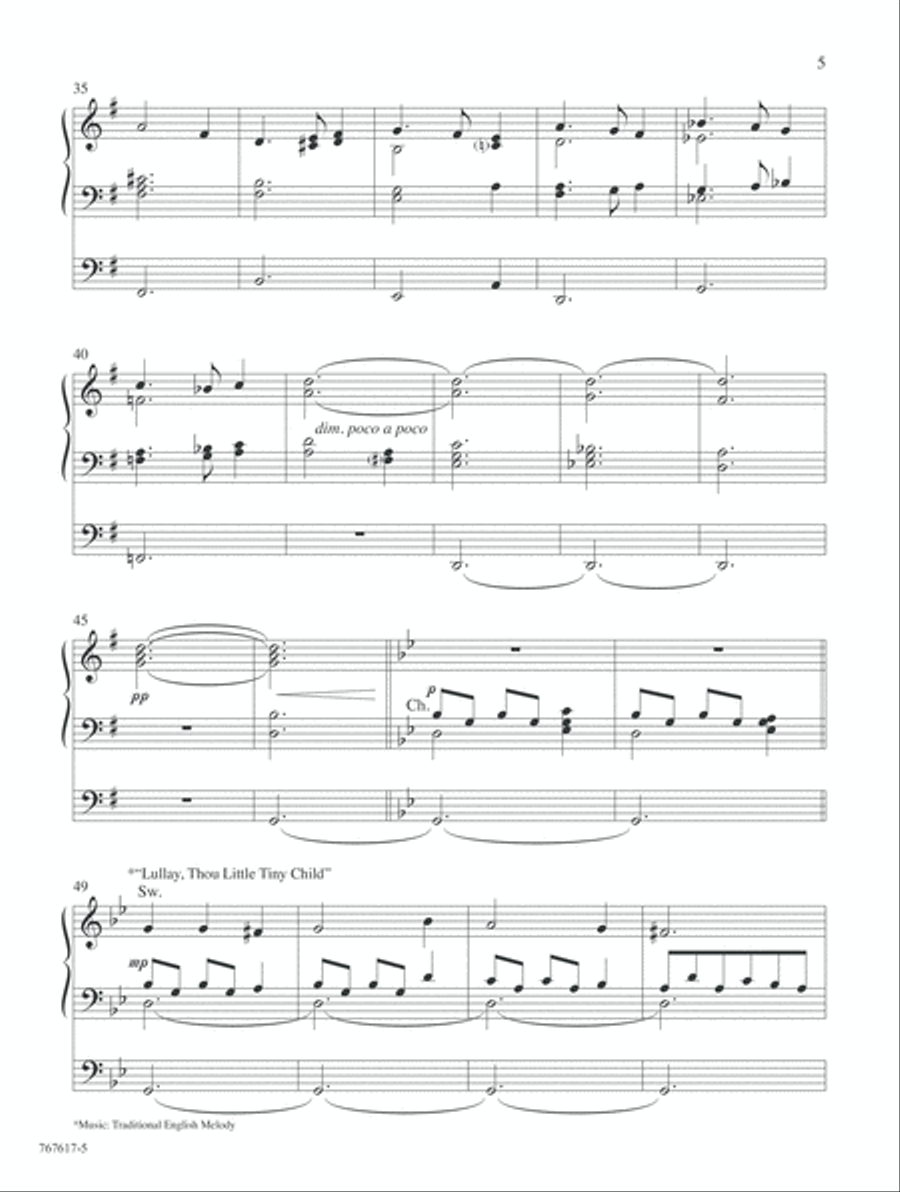 Tidings of Joy! Promises of Peace Organ scores gallery preview page 5