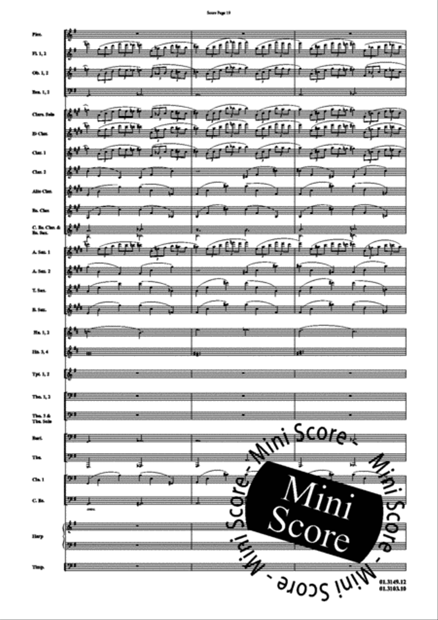 Scheherazade, Part I Concert Band scores gallery preview page 23