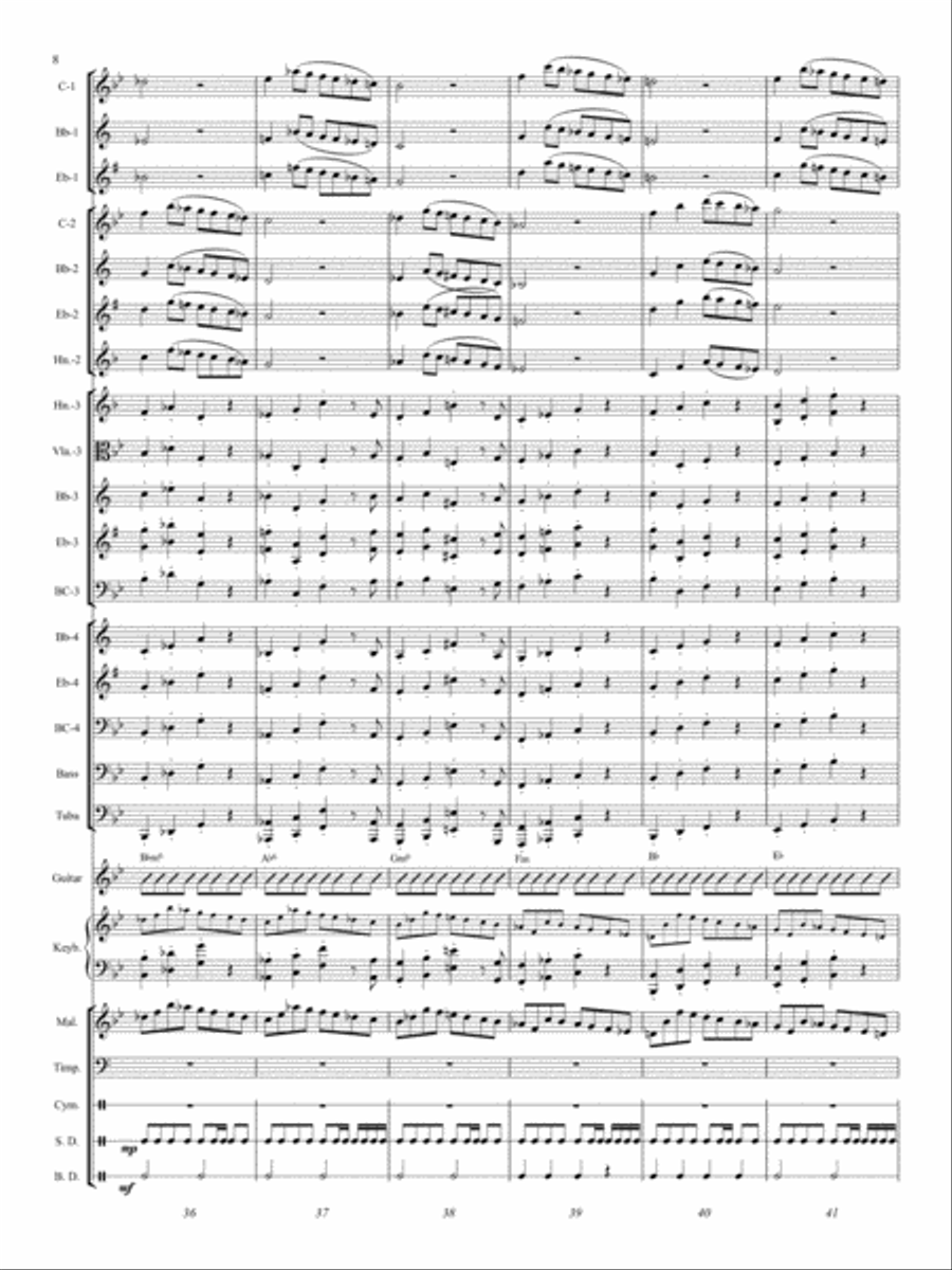 Symphony No. 40 Symphony No. 40 Concert Band scores gallery preview page 8