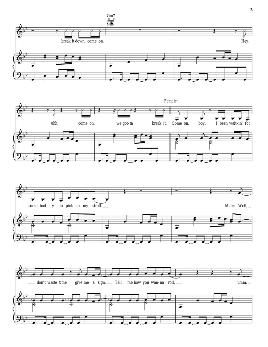 4 Minutes 4 Minutes Piano, Vocal, Guitar scores gallery preview page 3