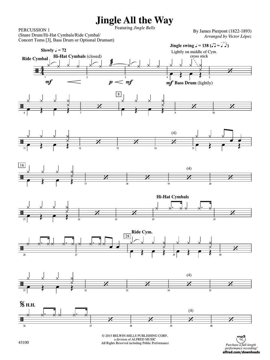 Jingle All the Way: 1st Percussion