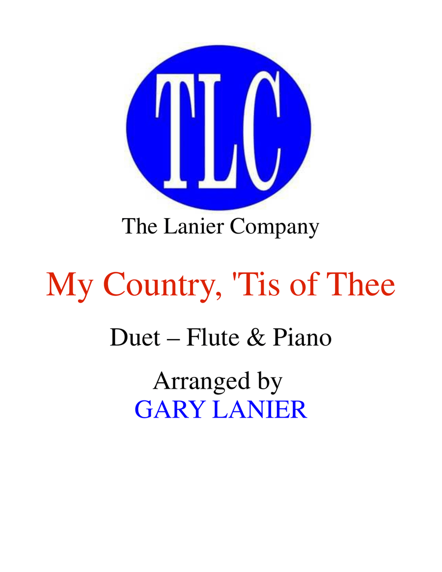 MY COUNTRY, ‘TIS OF THEE (Duet – Flute and Piano/Score and Parts) Woodwind Duet scores gallery preview page 1