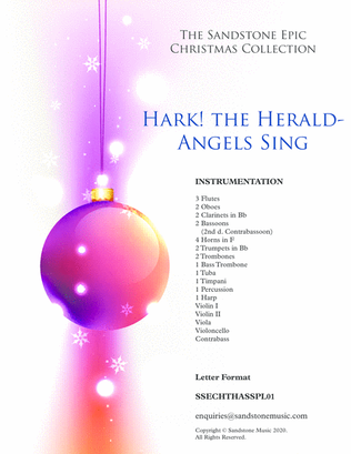 Hark! the Herald-Angels Sing (Letter Format)