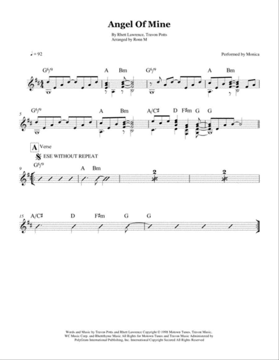 Angel Of Mine Small Ensemble scores gallery preview page 2