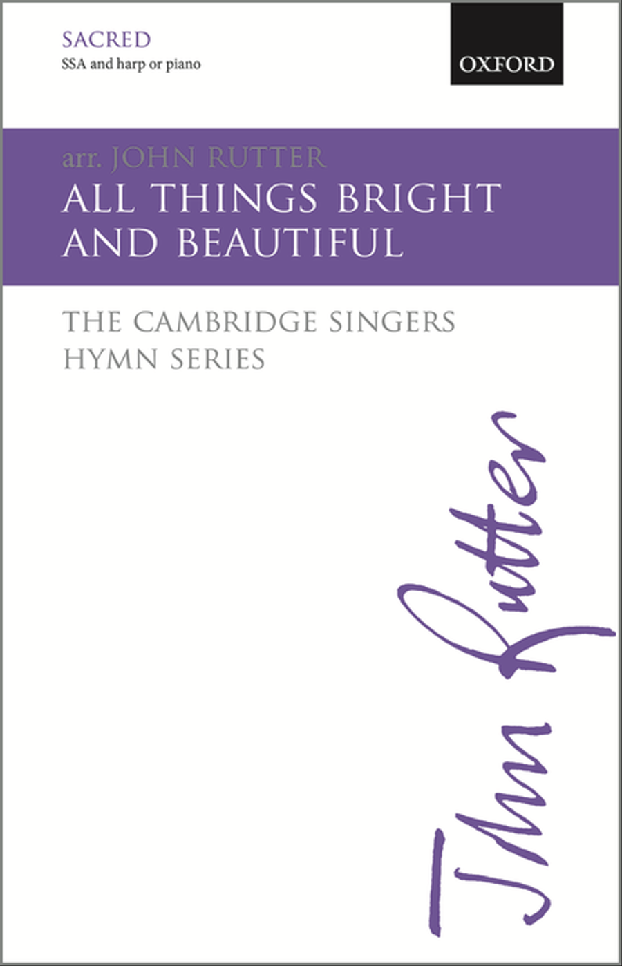 All things bright and beautiful SSA scores gallery preview page 1