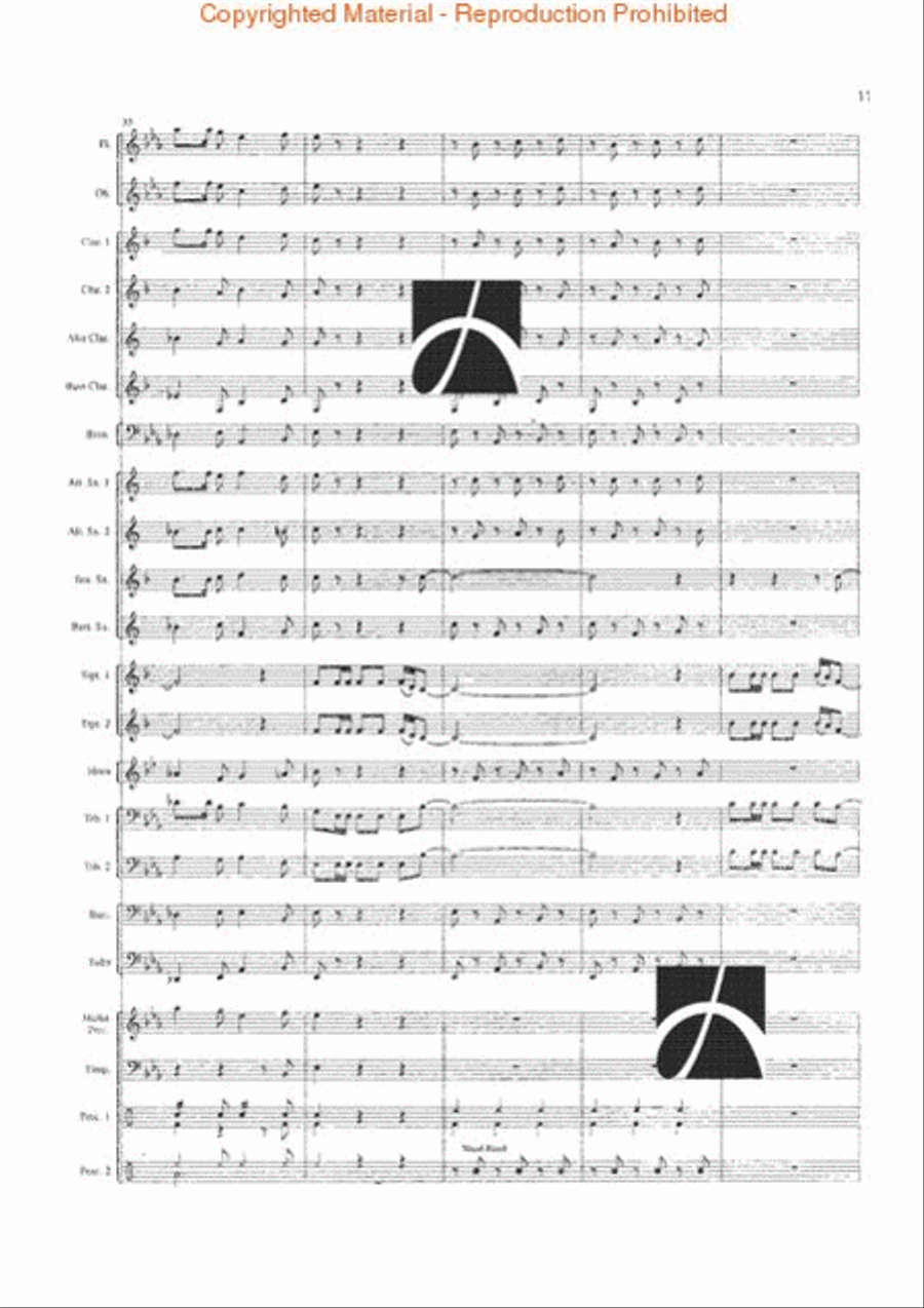 Blue Mountain Saga Blue Mountain Saga Concert Band scores gallery preview page 8