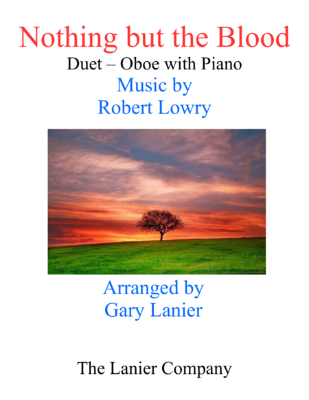 Gary Lanier: NOTHING BUT THE BLOOD (Duet – Oboe & Piano with Parts) image number null