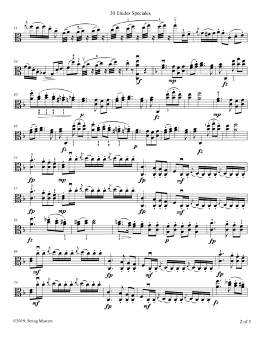 Mazas, Etudes for Viola Op 36, Book 1, No.26 Viola Solo scores gallery preview page 2