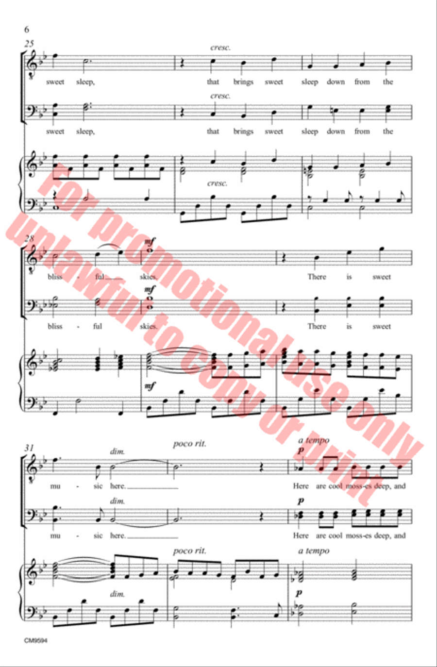 There is Sweet Music Here 3-Part scores gallery preview page 7