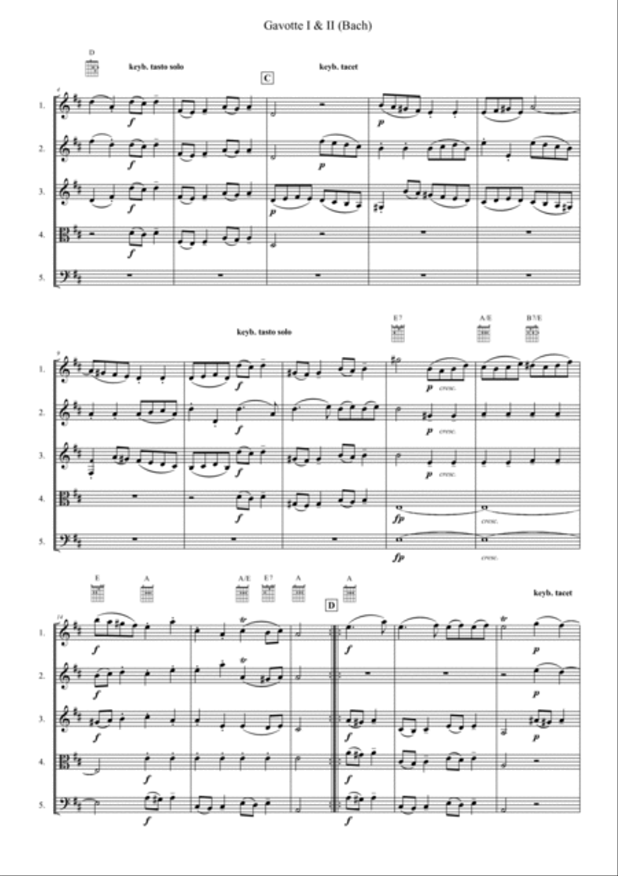 Gavotte 1 & 2 Gavotte 1 & 2 School and Community scores gallery preview page 3