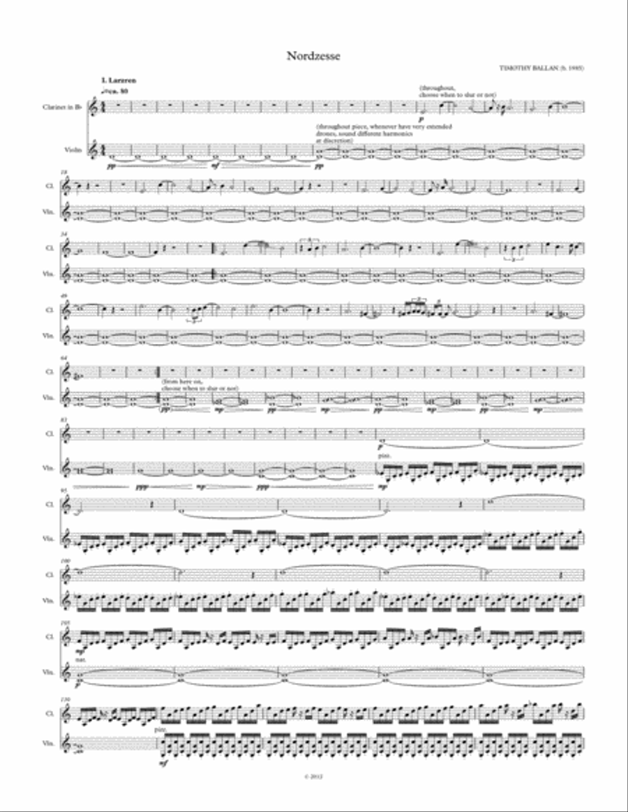 Nordzesse Clarinet scores gallery preview page 1