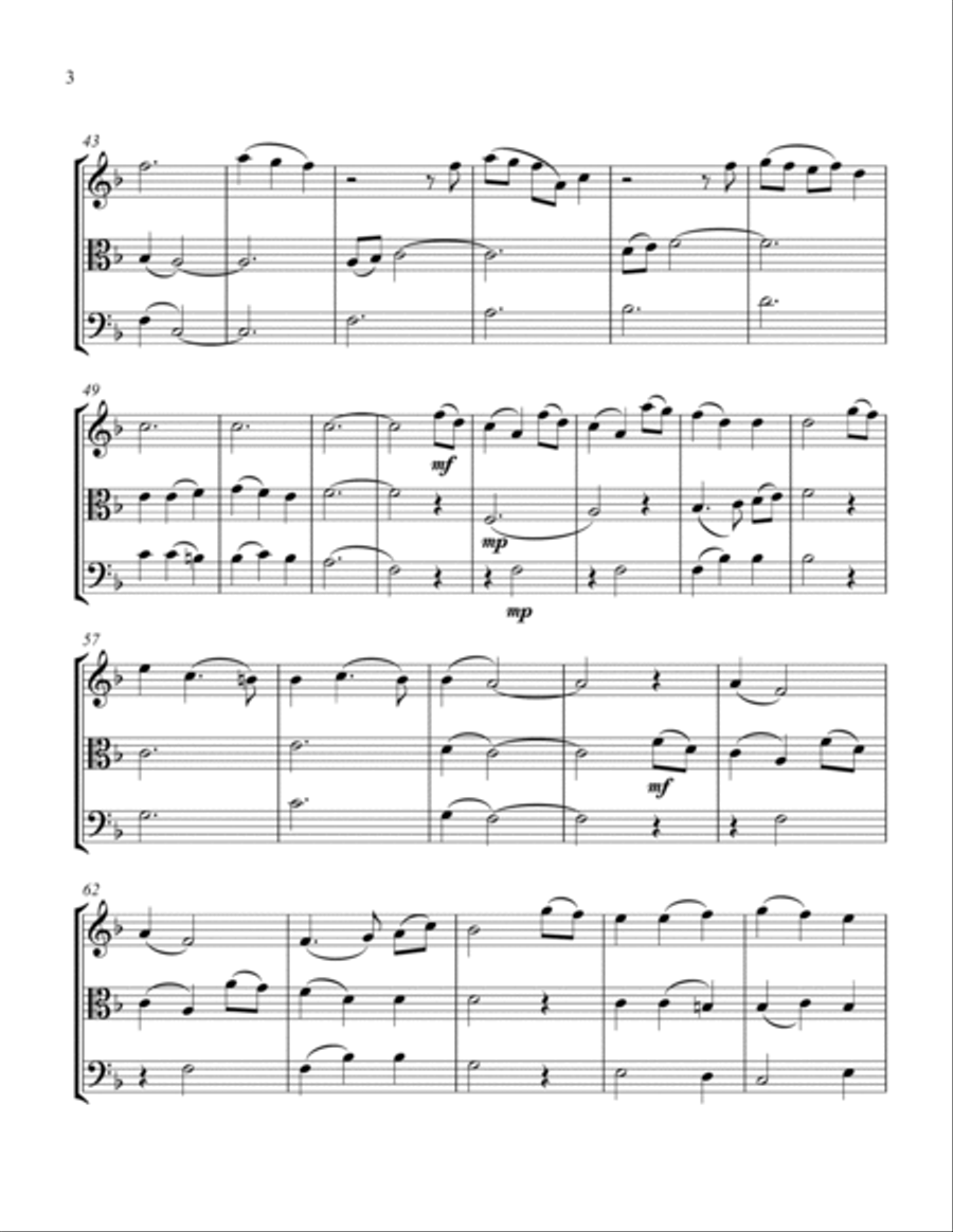 Silver Bells String Trio scores gallery preview page 4