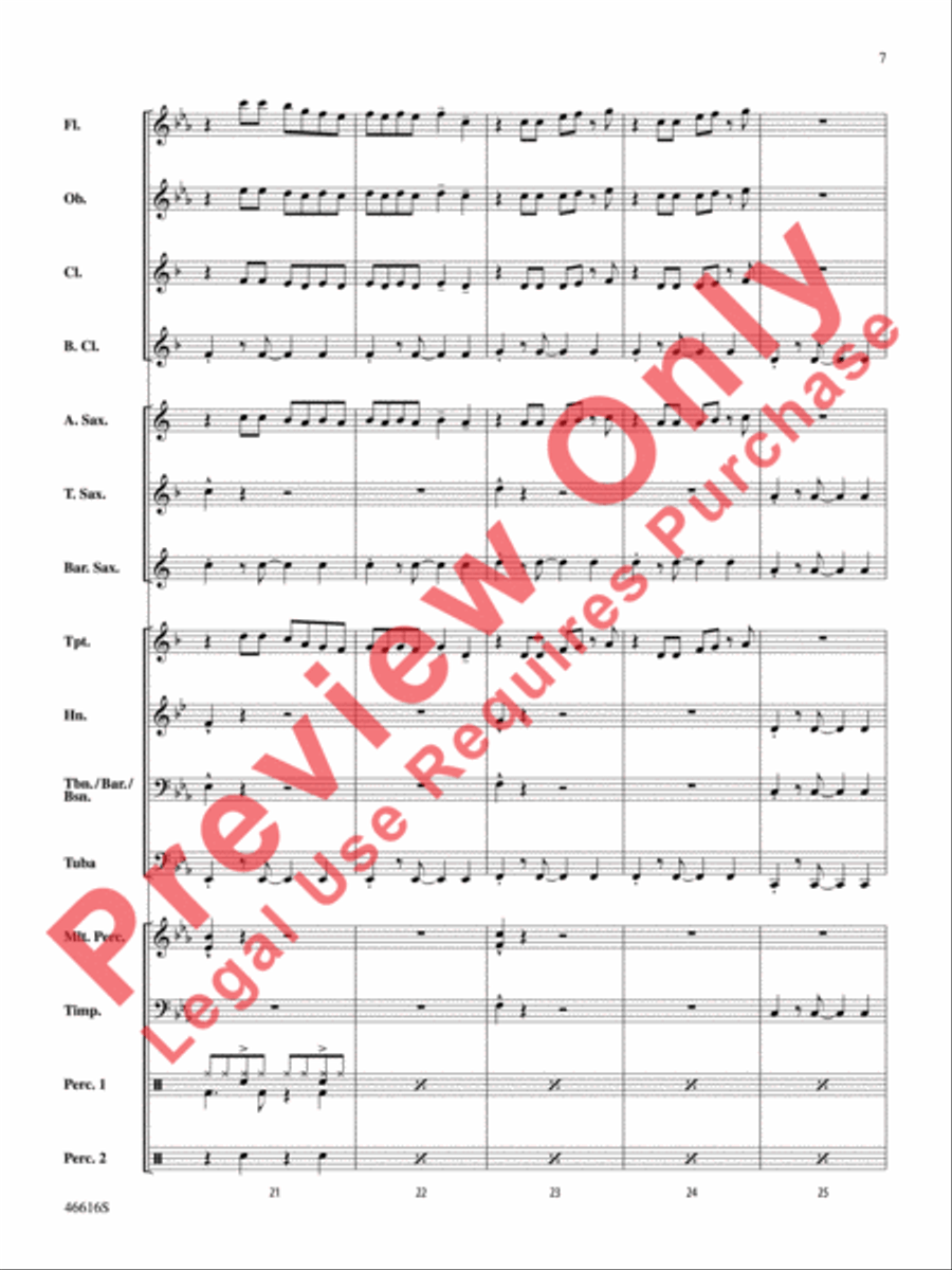 Feel It Still Feel It Still Concert Band scores gallery preview page 8
