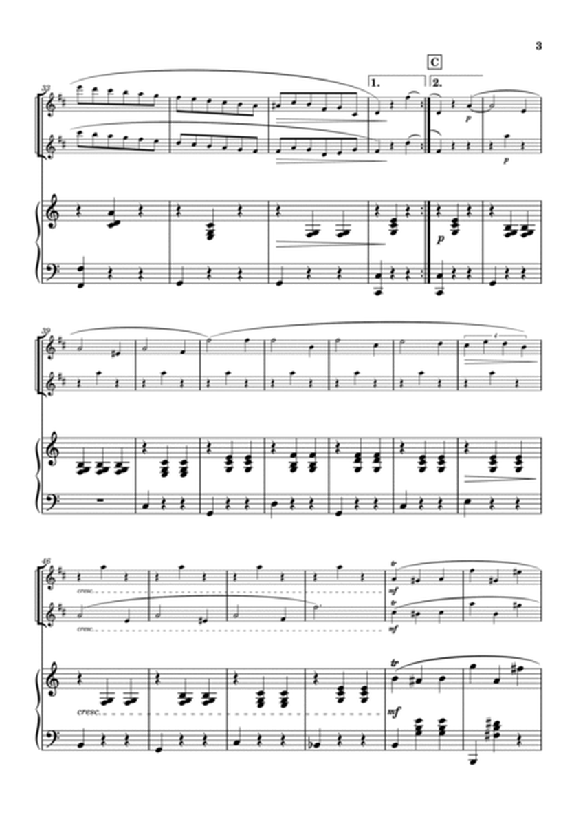 "Valse op.64-1" (Cdur) Piano trio/ clarinet duo (1ver.) image number null