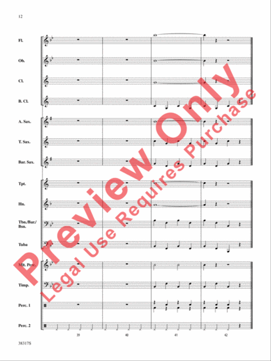 Rudolph the Red-Nosed Reindeer Concert Band scores gallery preview page 12