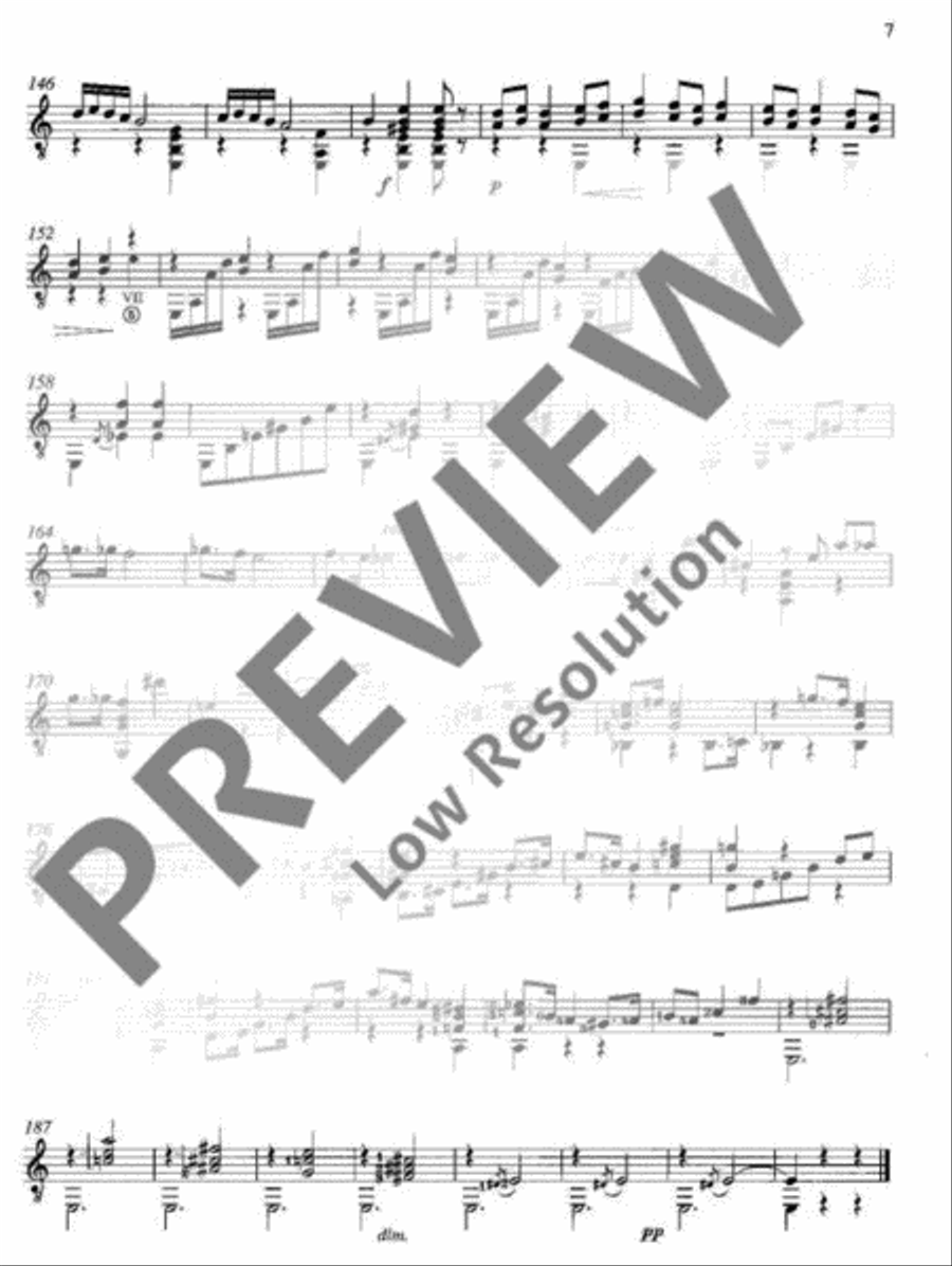 Cuatro Piezas Classical Guitar scores gallery preview page 8