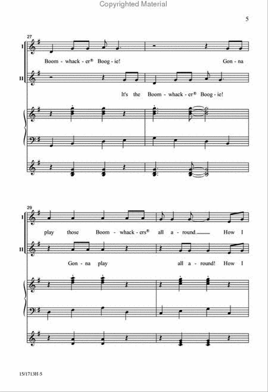 Boomwhacker Boogie 2-Part scores gallery preview page 5