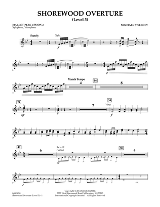 Shorewood Overture (for Multi-level Combined Bands) - Mallet Percussion 2 (Level 3)