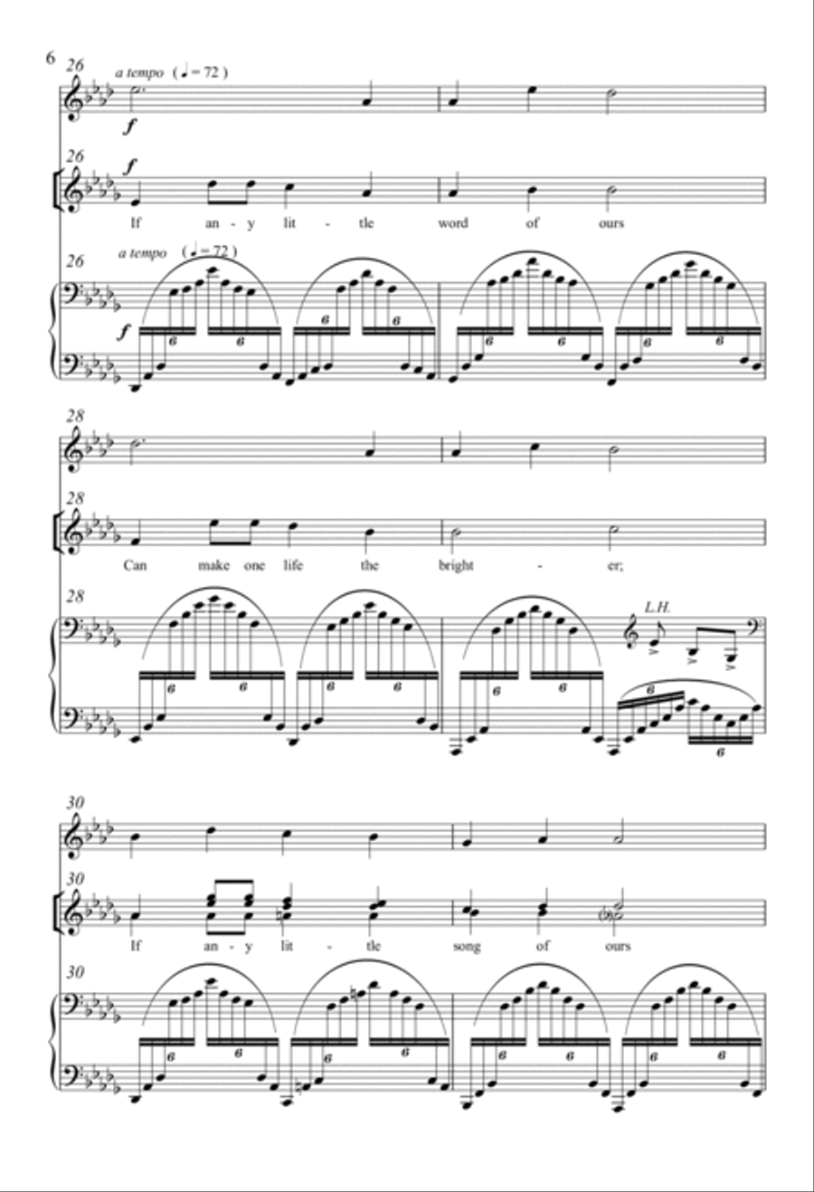 A Psalm Of Life SSA scores gallery preview page 4