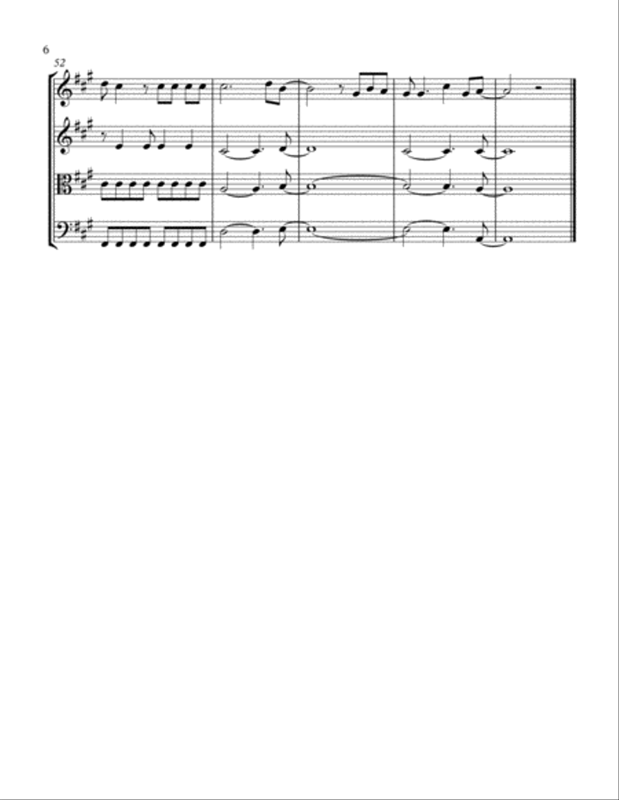 Viva La Vida String Quartet scores gallery preview page 6