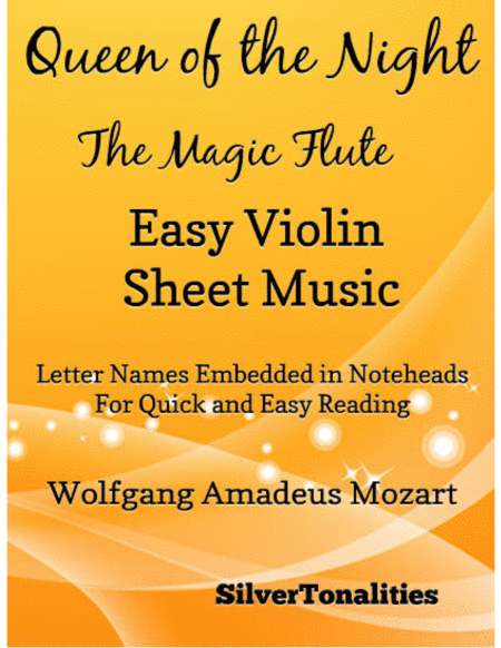 Queen of the Night Magic Flute Easy Violin Sheet Music