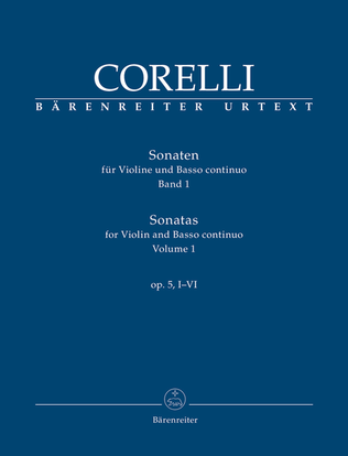 Sonatas for Violin and Basso continuo op. 5, I-VI (Volume 1)