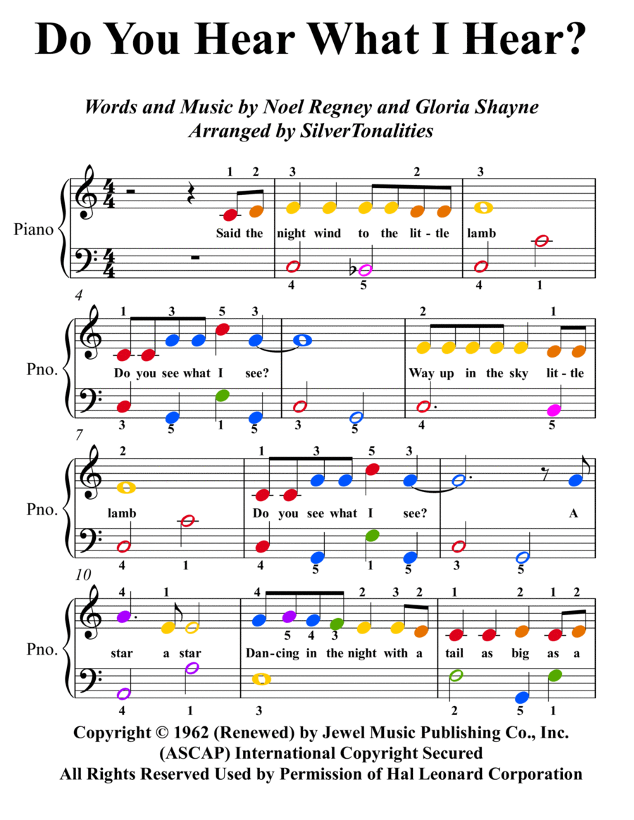 Do You Hear What I Hear Piano Method scores gallery preview page 1