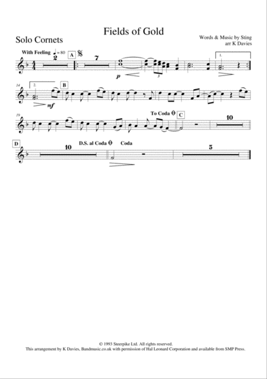 Fields Of Gold Small Ensemble scores gallery preview page 6
