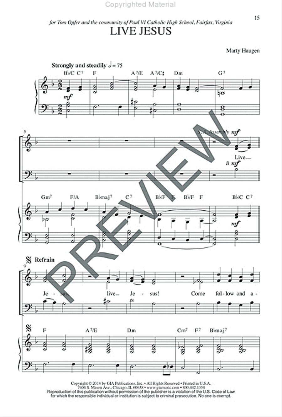 Sing for Peace - Preview edition SA scores gallery preview page 14