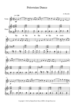 Polovtsian Dance - Alexander Borodin (Violin + Piano)
