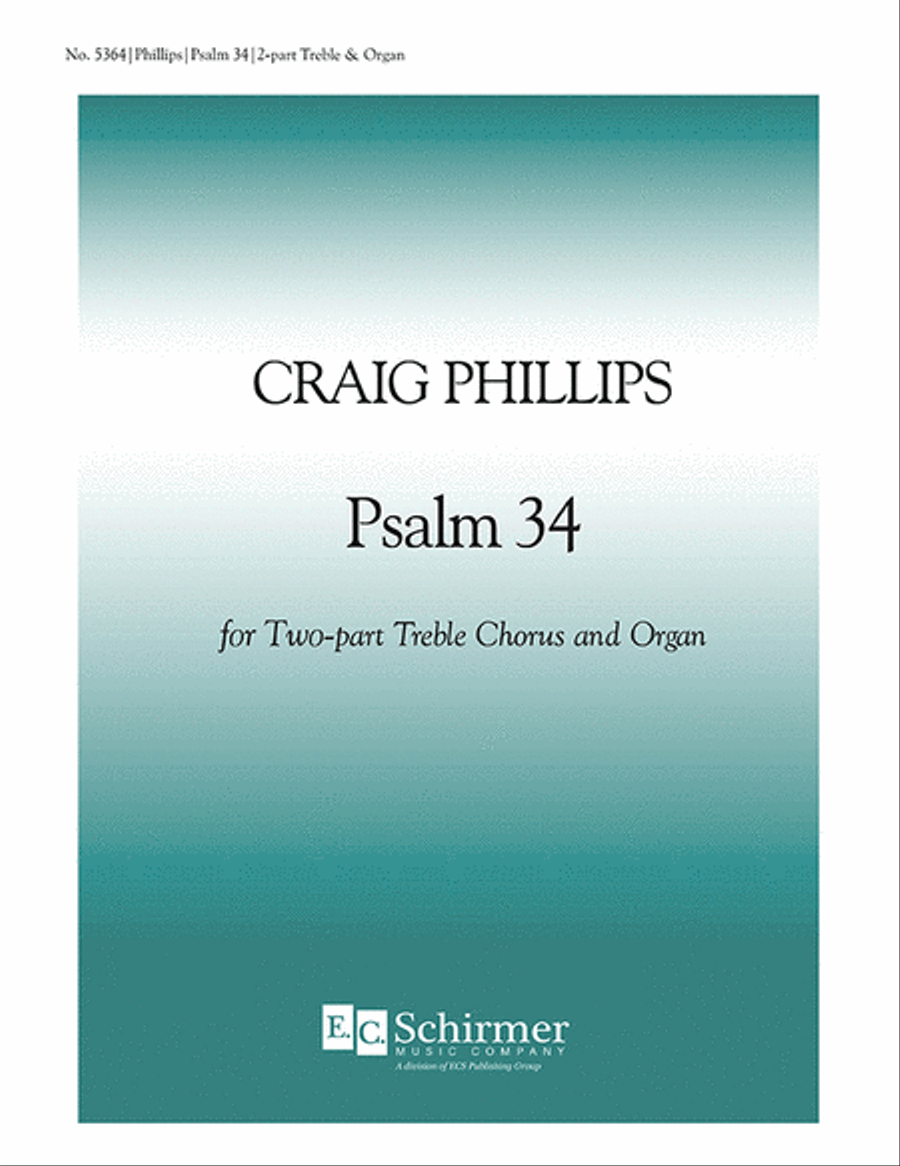 Psalm 34 3-Part scores gallery preview page 1
