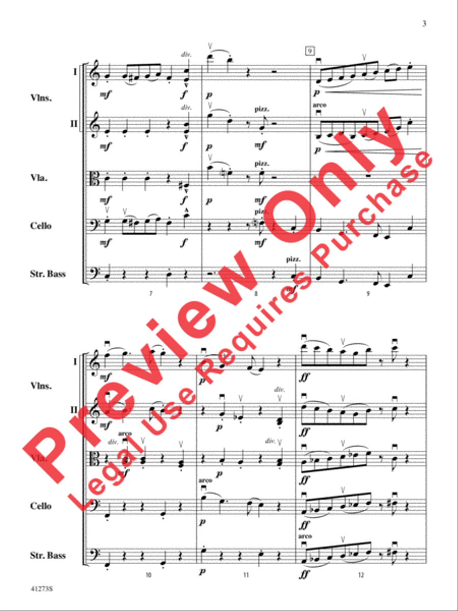Waltz for Wobbly Wilfred Waltz for Wobbly Wilfred String Orchestra scores gallery preview page 4