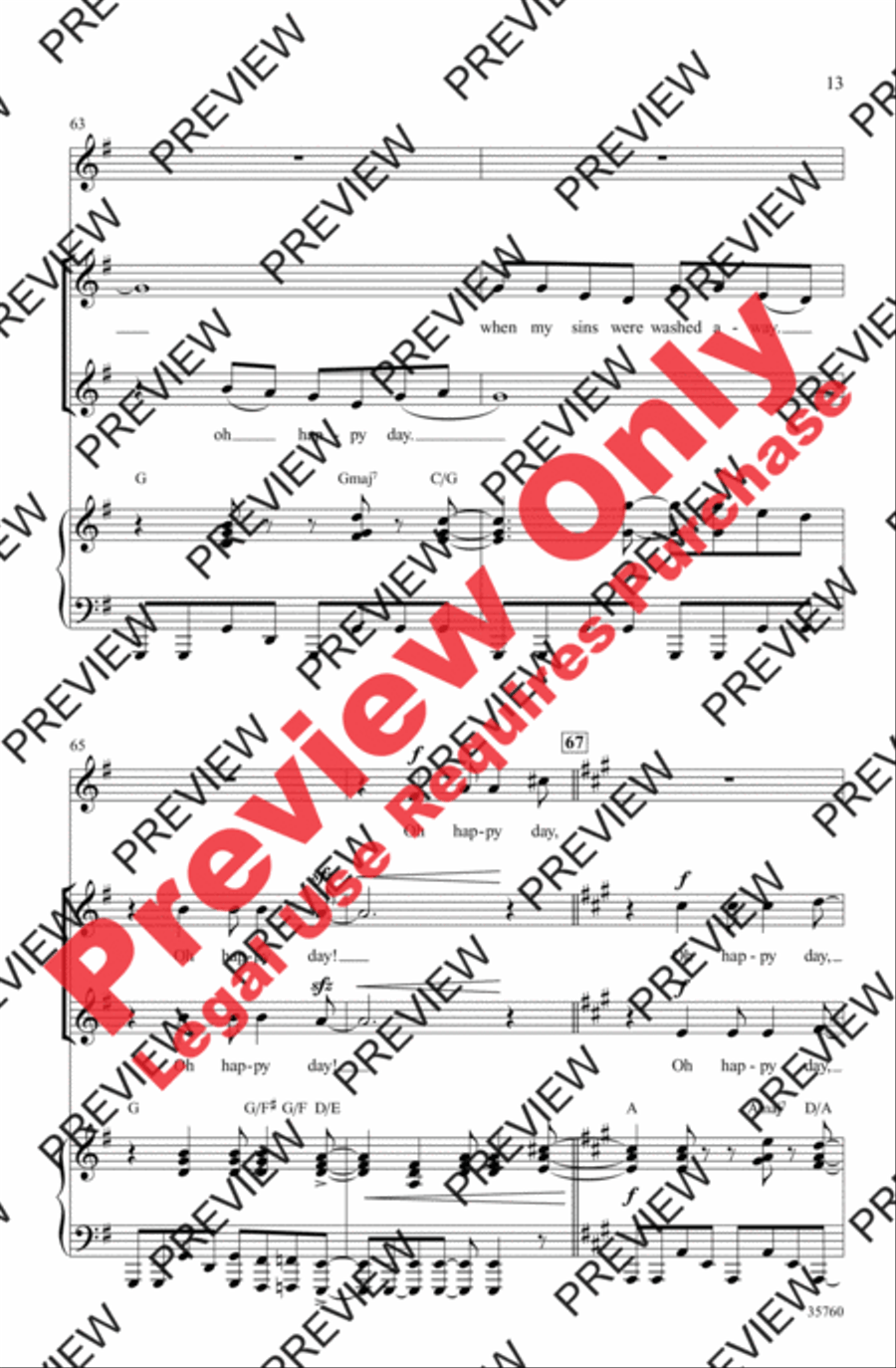 Oh Happy Day 2-Part scores gallery preview page 32