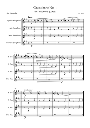 Gnossienne No. 1 – for Saxophone Quartet