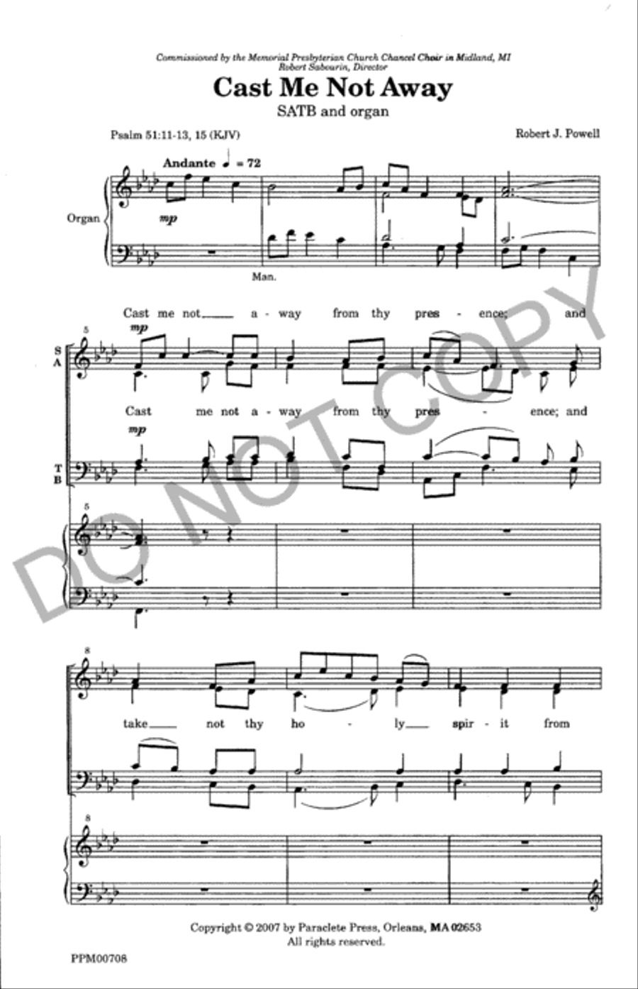 Cast Me Not Away Cast Me Not Away 4-Part scores gallery preview page 2