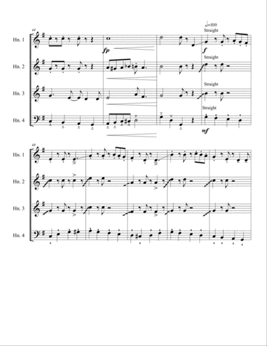 Christmas Melody Horn Solo scores gallery preview page 5