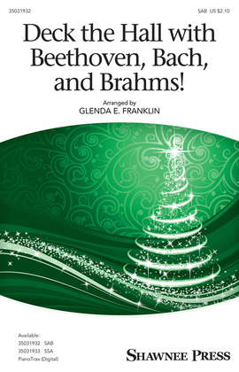 Book cover for Deck the Hall with Beethoven, Bach, and Brahms!