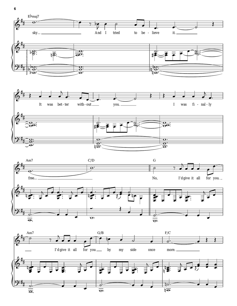 I'd Give It All For You (from Songs for a New World) Piano, Vocal scores gallery preview page 6