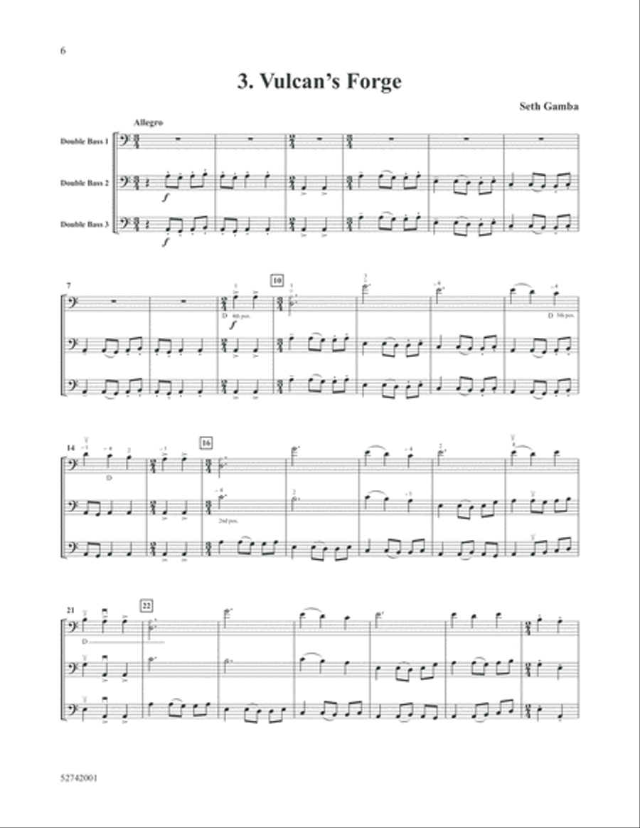 Vulcan's Forge Double Bass scores gallery preview page 6