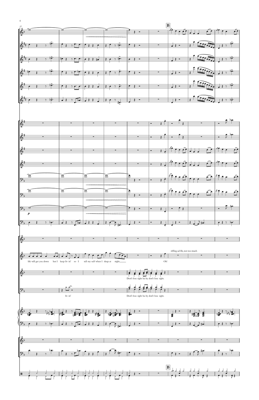 Don't Lose Sight Jazz Ensemble scores gallery preview page 4
